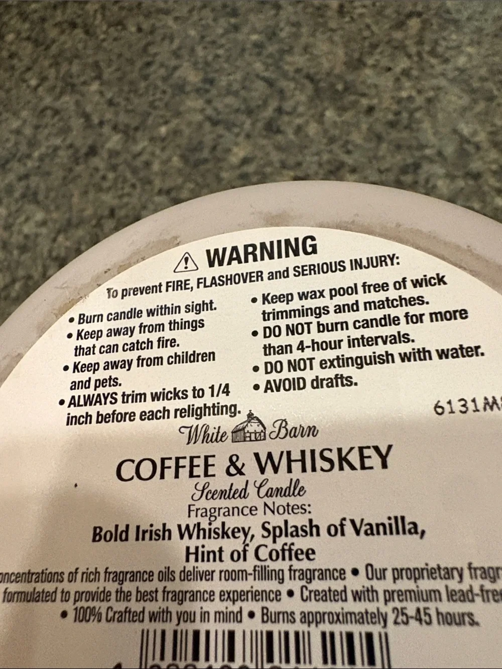 Nwt Coffee & Whiskey 3 wick from White Barn